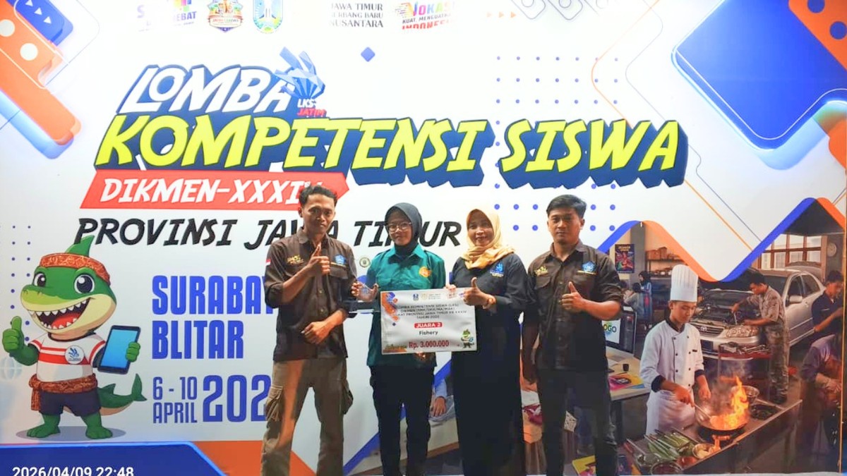 Anastasya Putri Zahrani Raih Juara 2 LKS Dikmen XXXIV Jawa Timur 2026 Bidang Fishery